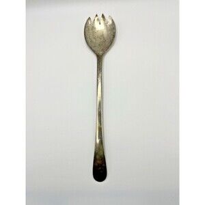 Vintage Sheffield England Silverplated Tipped on Back Serving Spoon Fork